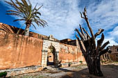 Monastery of Arkadhi, the bullet tree, a bullet in the dead bark is the witness of the great battle of 1866.